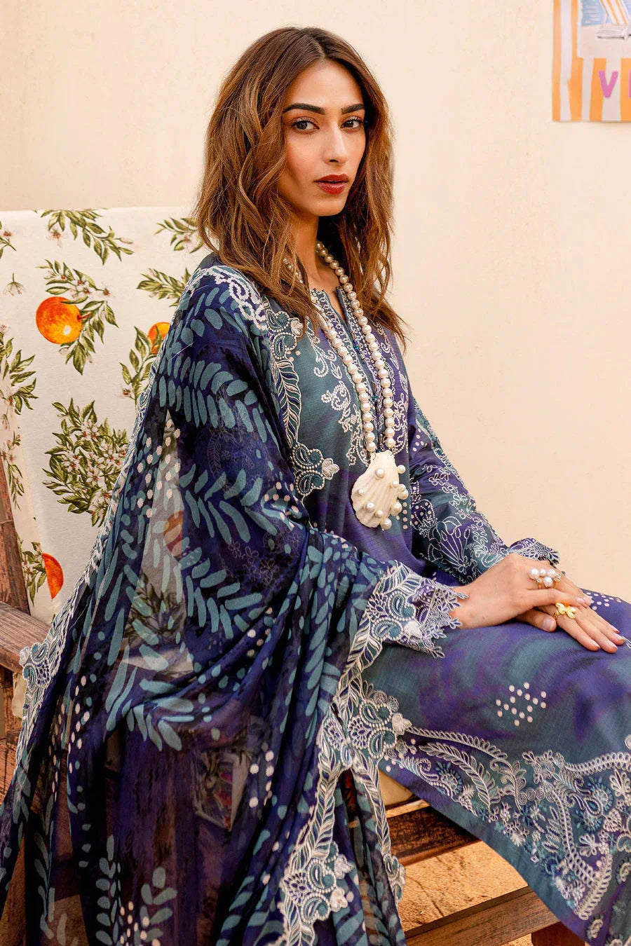Nureh | Gardenia Lawn 25 | NSG-186 - Aqsa Fabrics