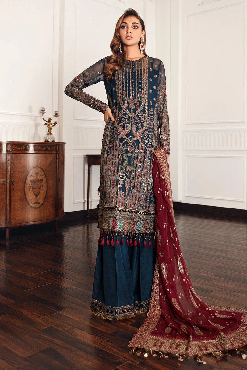 Jazmin | Formals Collection | CHIFFON UC-3049 - Aqsa Fabrics