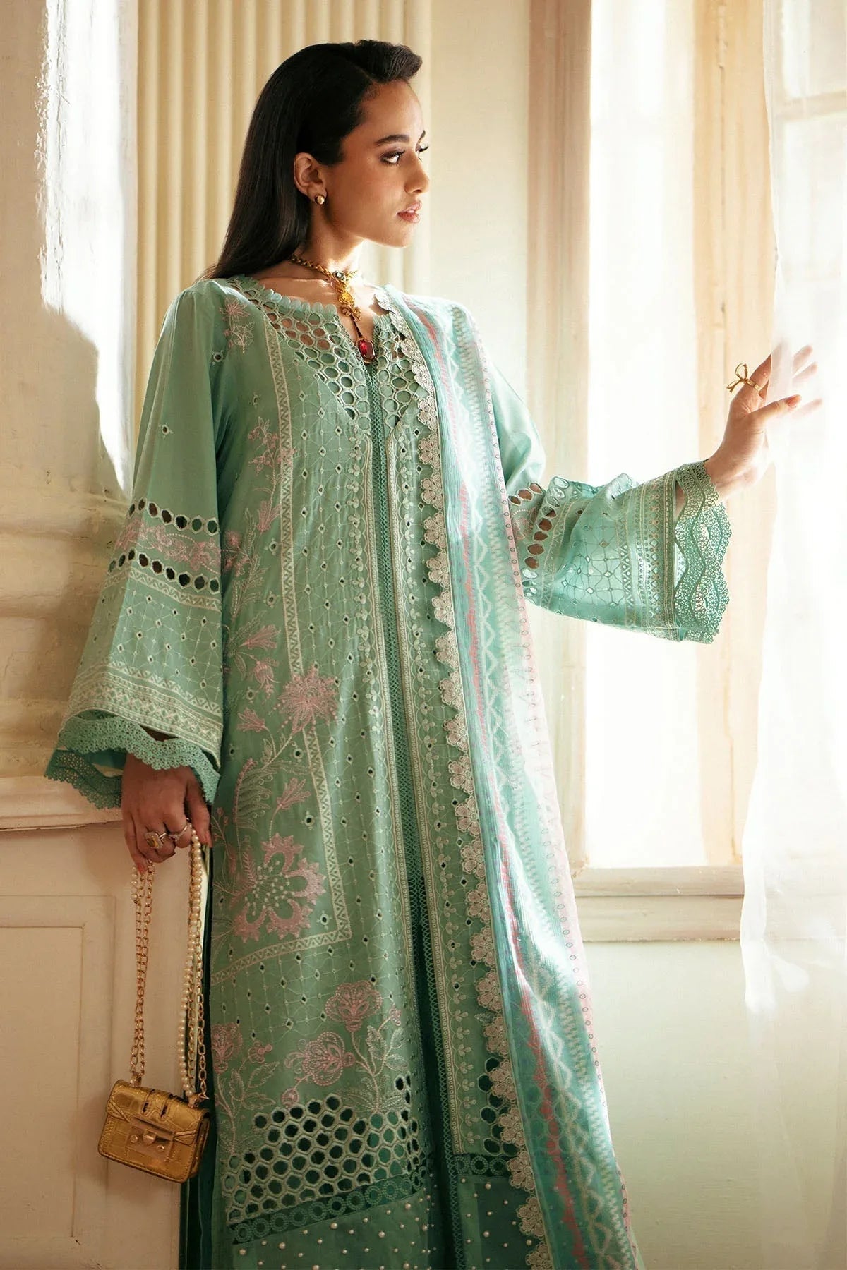 Nureh | Maya Lawn | NS-144 - Aqsa Fabrics
