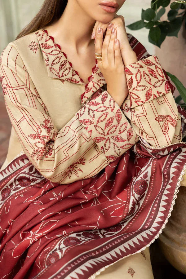 Farasha | Eminence Khaddar 25 | Sunrose - Aqsa Fabrics