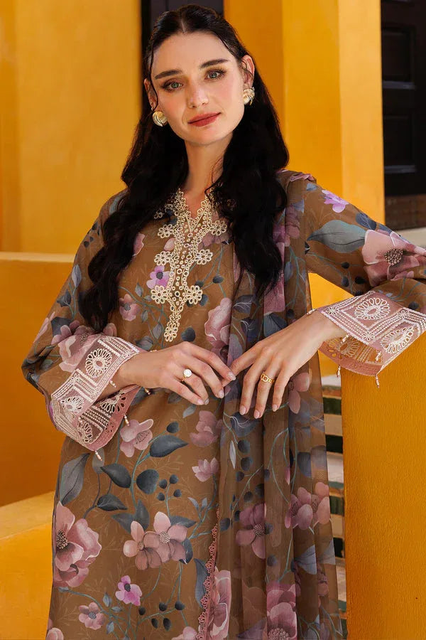 Farasha | Printed Essentials | Fawn Bliss - Aqsa Fabrics