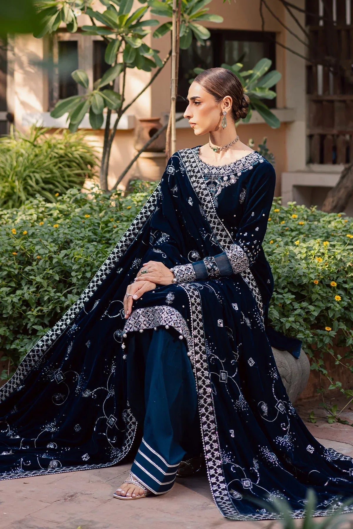 Nureh | Maya Velvet | NW-114 - Aqsa Fabrics