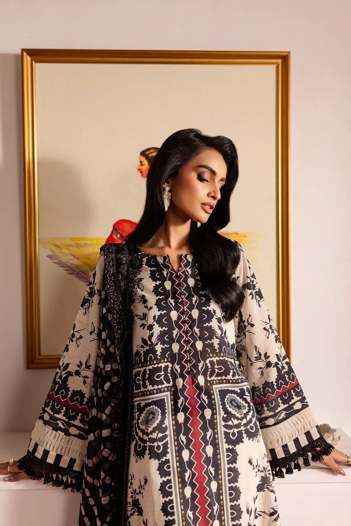 Nureh | Printed lawn 25 | SP-135 - Aqsa Fabrics