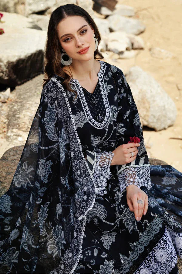 Farasha | Printed Essentials | Sable Dusk - Aqsa Fabrics