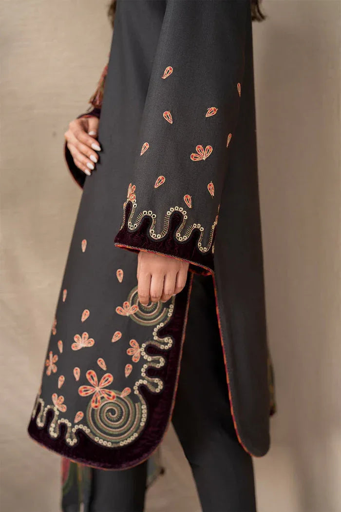Jazmin | Winter Edition 24 | KHADDAR UW-0047 - Aqsa Fabrics