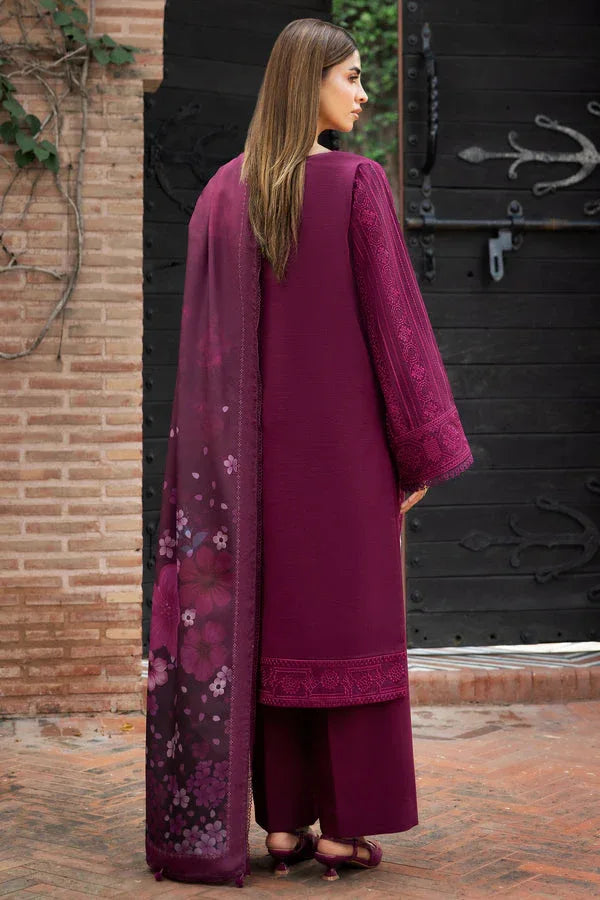 Farasha | Eminence Khaddar 25 | Rosemer - Aqsa Fabrics