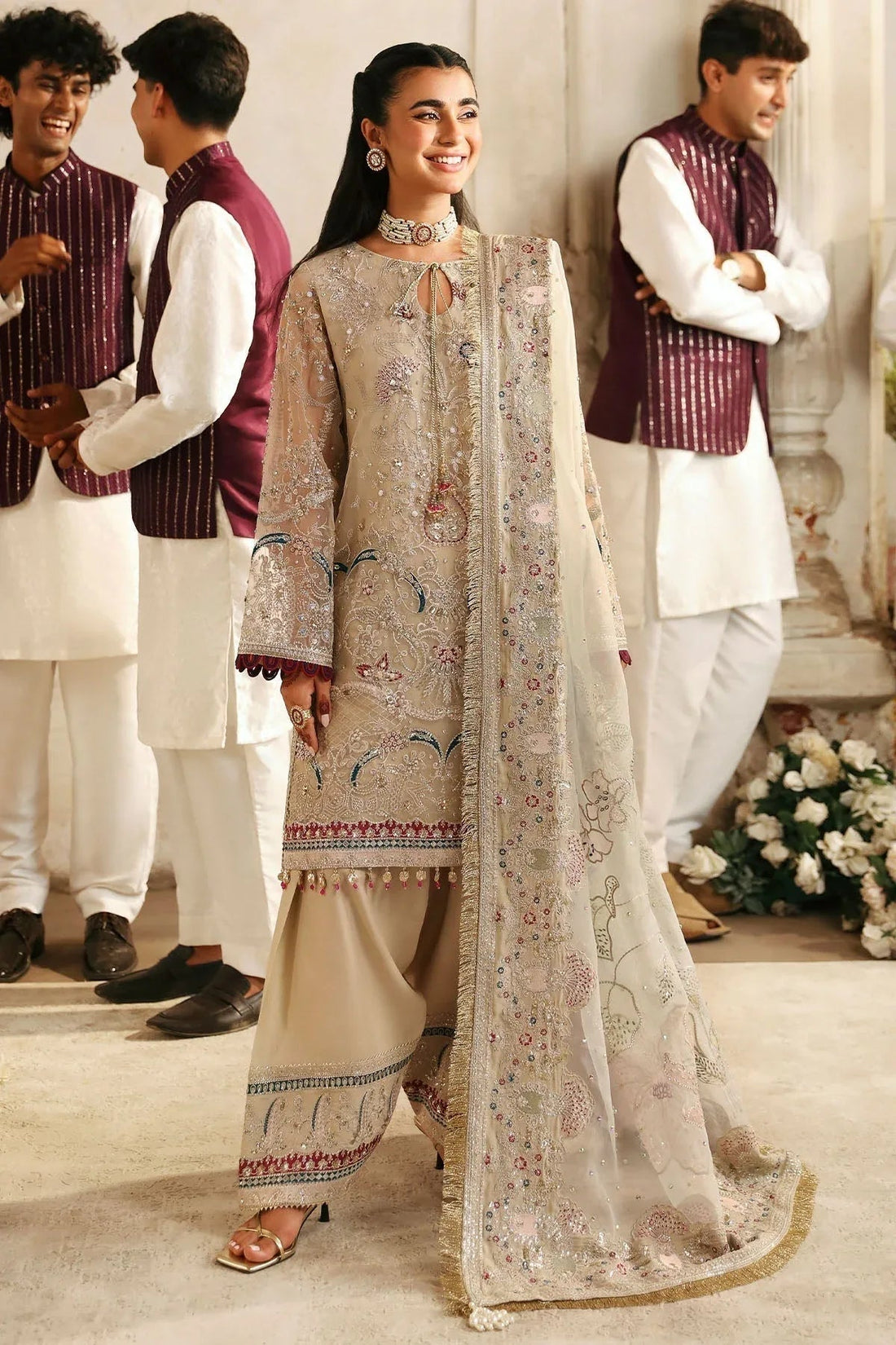 Nureh | Jhoomro Wedding Formals | NL-72 CHANDNI - Aqsa Fabrics