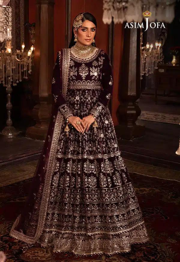 Asim Jofa | Makhmal Wedding Velvet 23 | AJMM-11 - Aqsa Fabrics