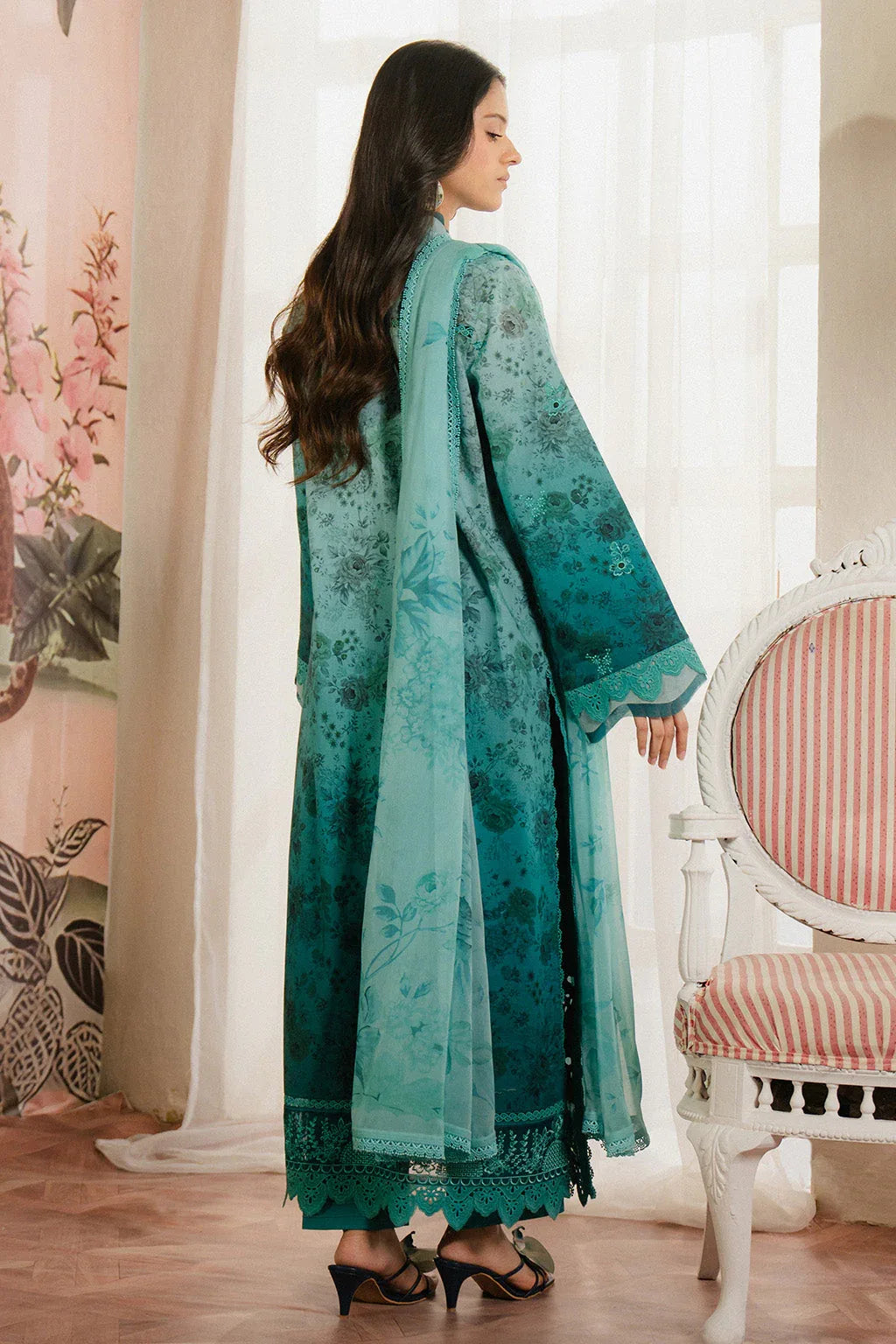 Ayzel | Armelia Printed Lawn 25 | Esmera - Aqsa Fabrics