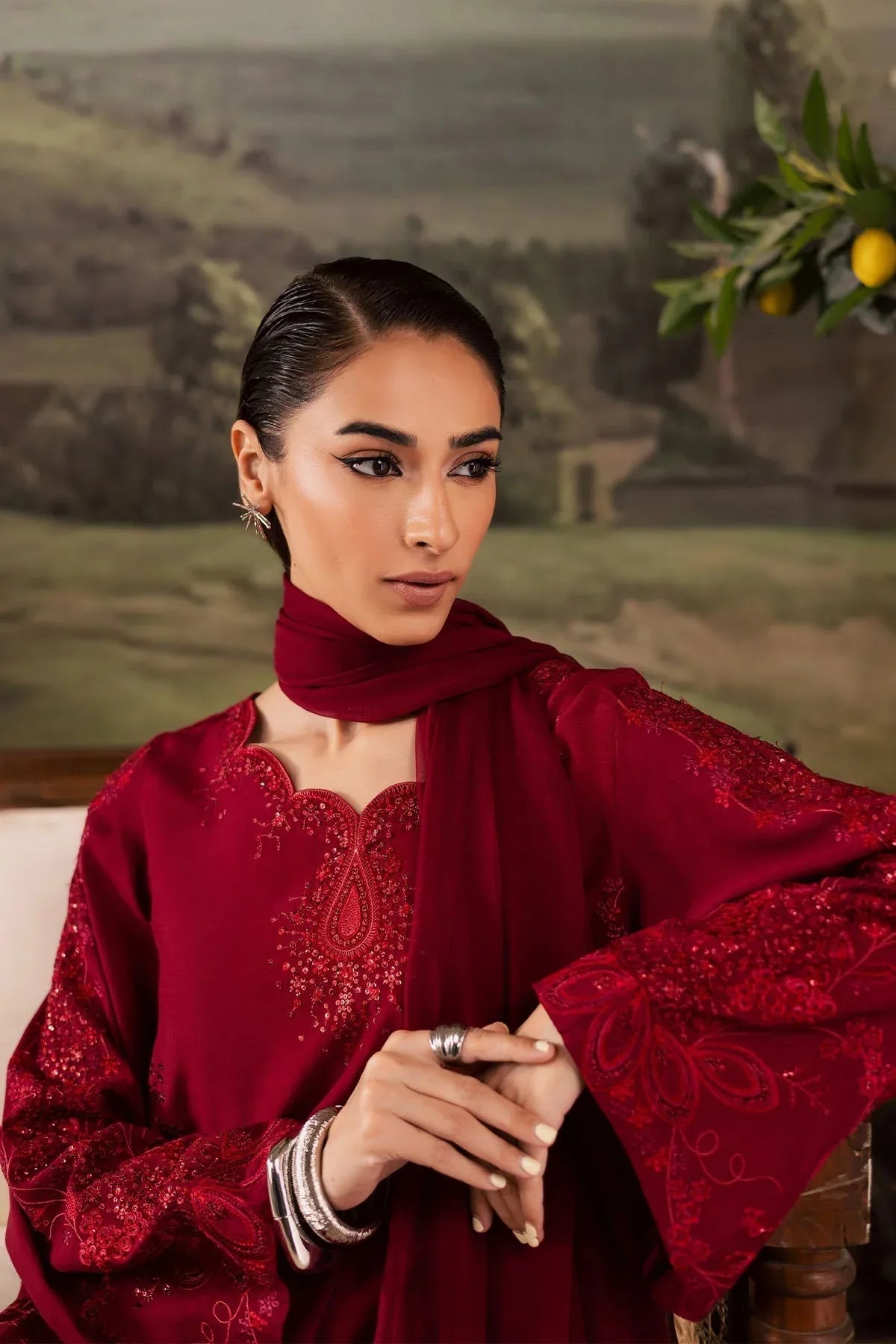 Nureh | Shades of Winter | NP-675 - Aqsa Fabrics