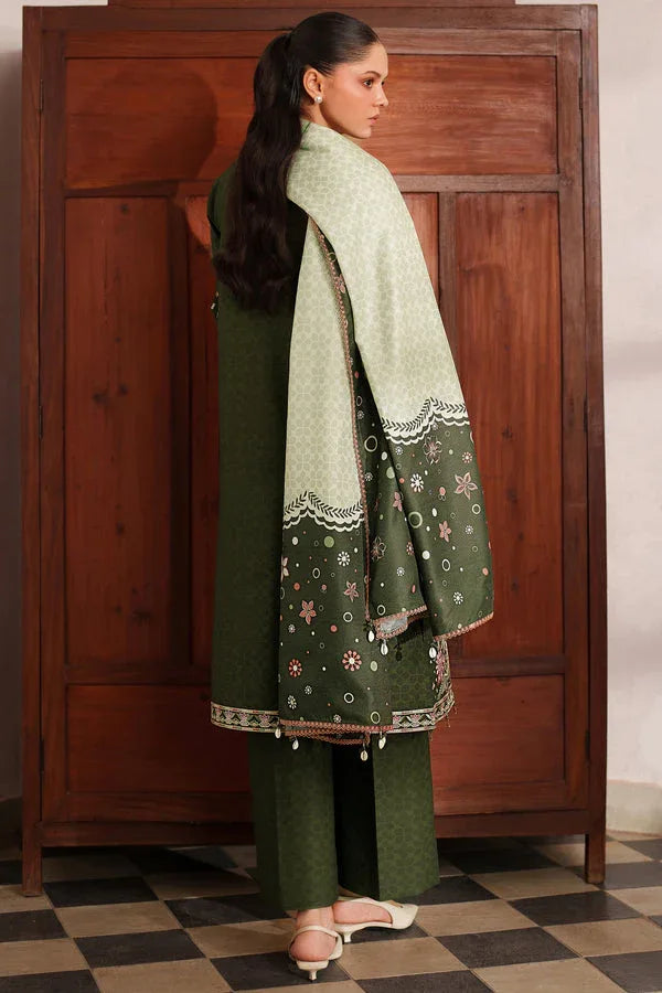 Farasha | Meline Premium Viscose 25 | Olive Drape - Aqsa Fabrics