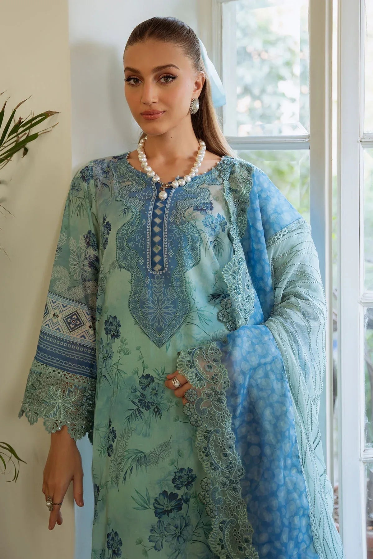Nureh | Maya Swiss Lawn | NS-152 - Aqsa Fabrics