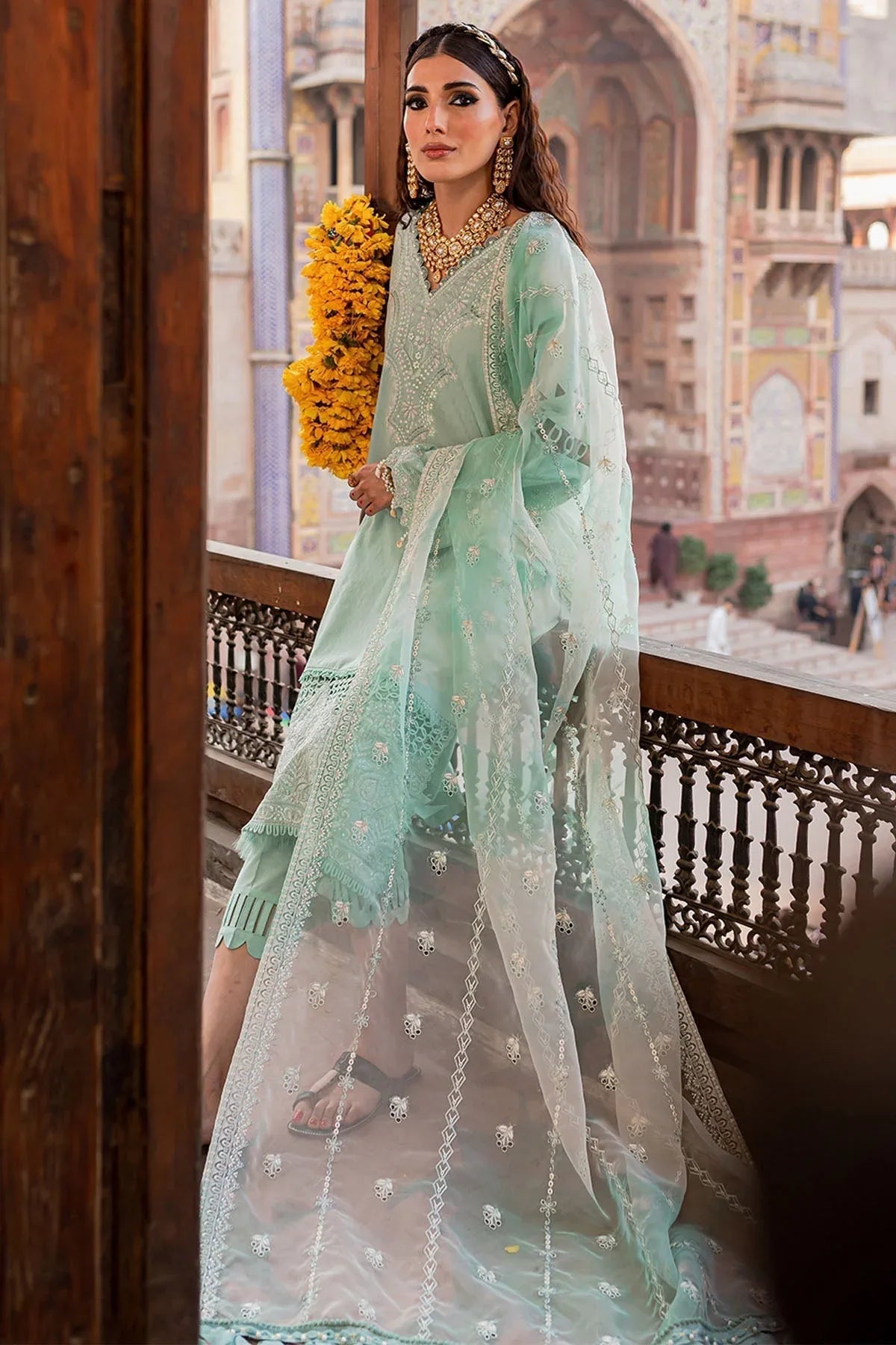 Nureh | Lawn Jacquard | NS-77 - Aqsa Fabrics