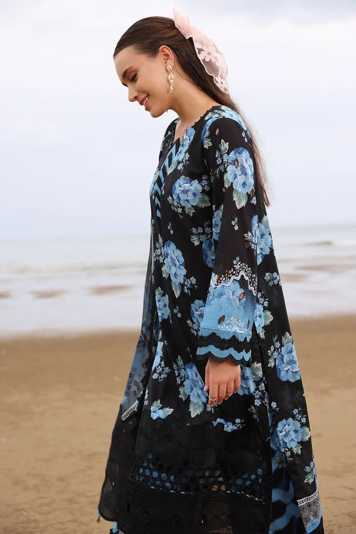Nureh | Gardenia Embroidered Lawn 25 | NSG-171 - Aqsa Fabrics