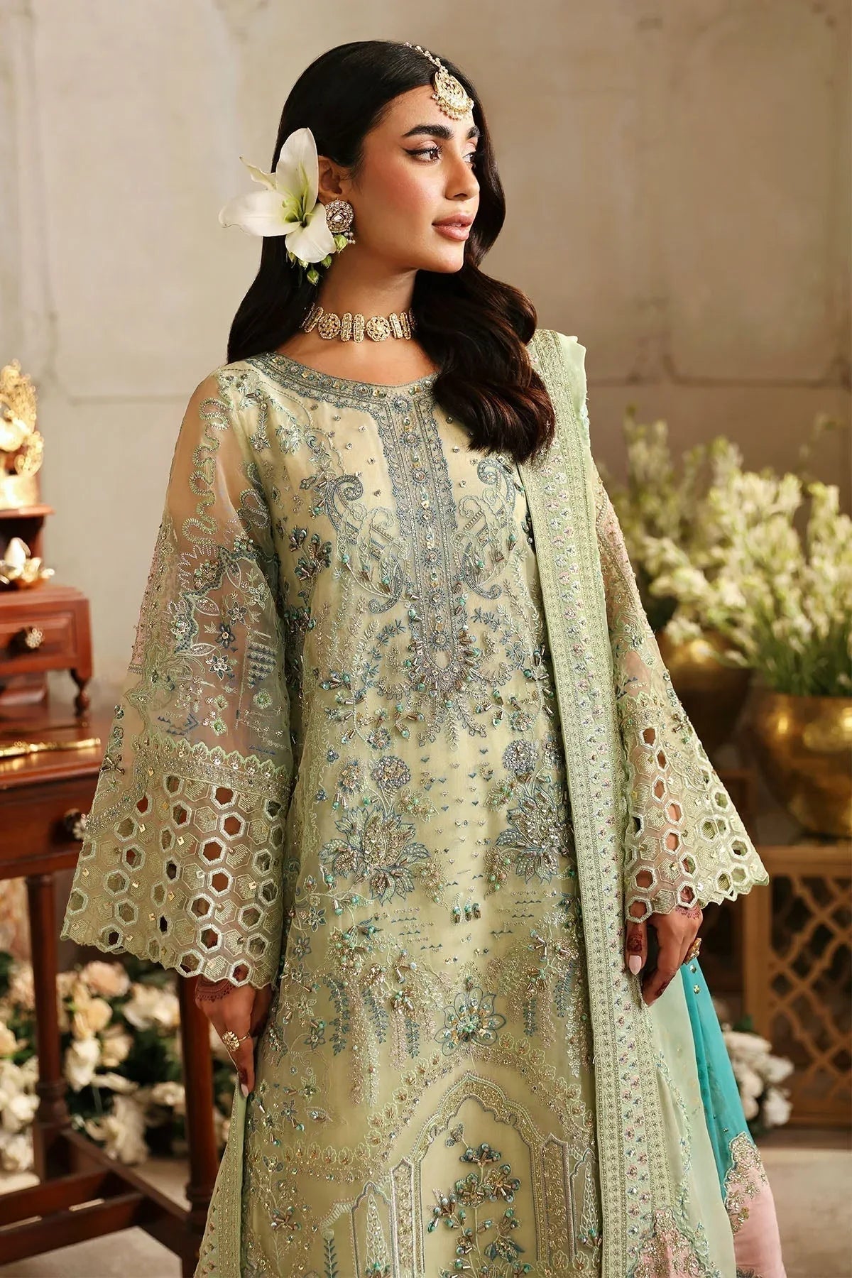 Nureh | Jhoomro Wedding Formals | NL-67 MAHI-ROO - Aqsa Fabrics