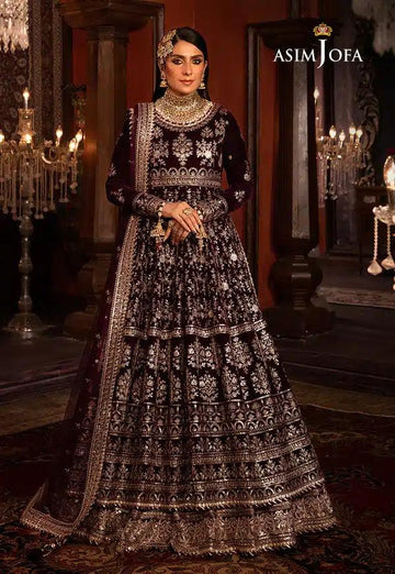 Asim Jofa | Makhmal Wedding Velvet 23 | AJMM-11 - Aqsa Fabrics
