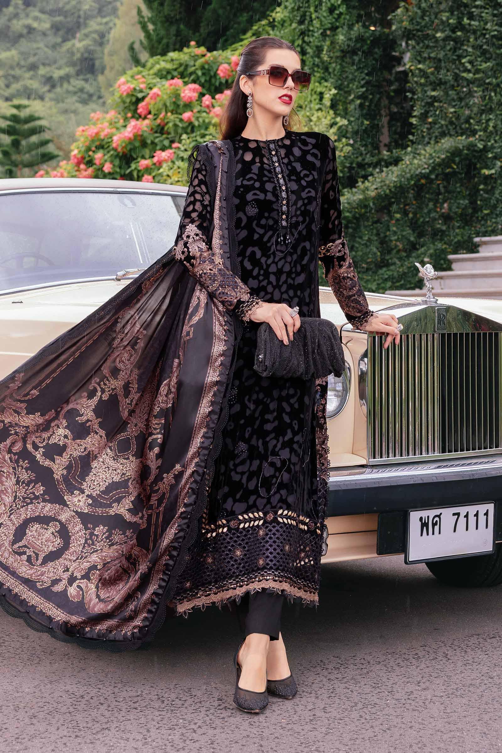 3 Piece Embroidered Palachi Suit - Aqsa Fabrics