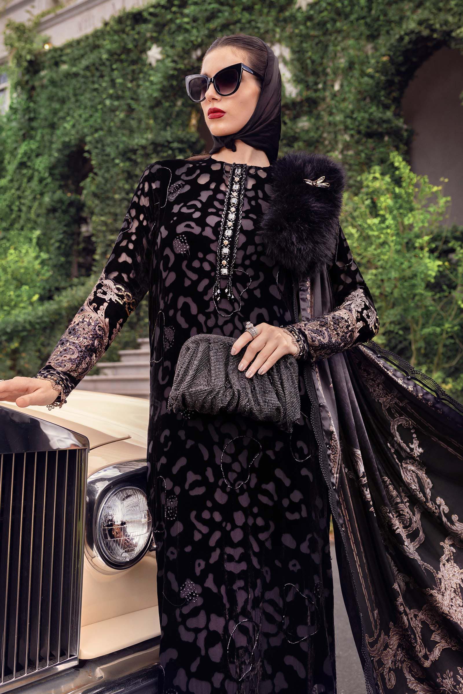 3 Piece Embroidered Palachi Suit - Aqsa Fabrics