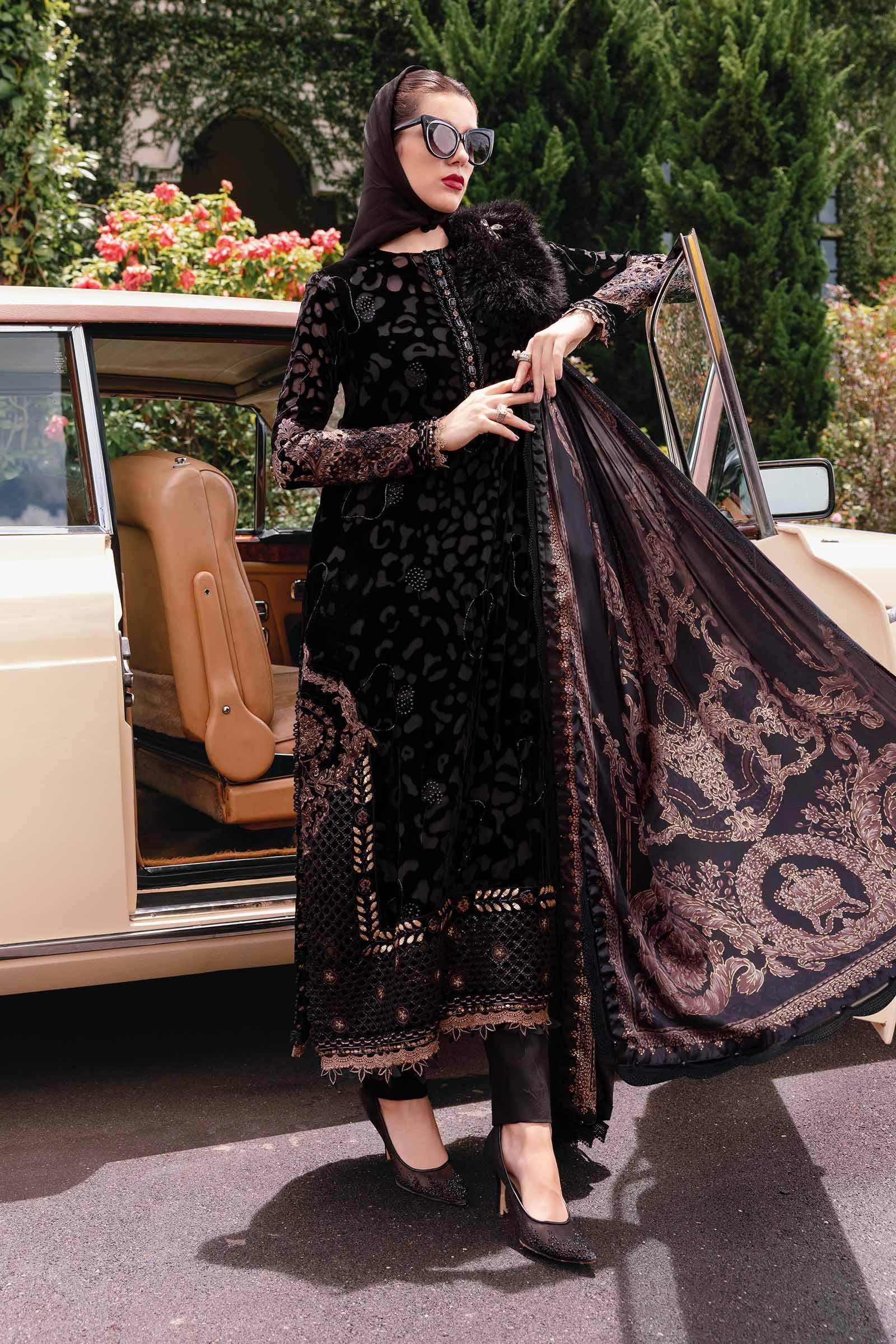 3 Piece Embroidered Palachi Suit - Aqsa Fabrics