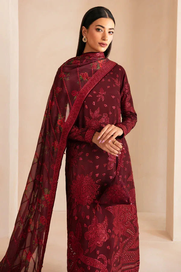 Jazmin | Formals Collection | Raw Silk UR-7031 - Aqsa Fabrics