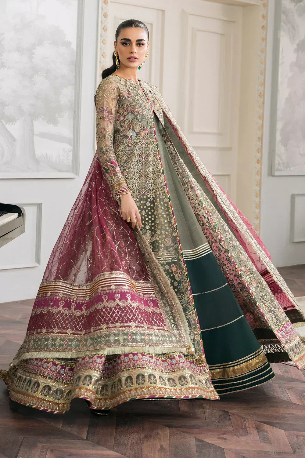 Baroque | Chantelle Embroidered Collection 2024 | CH12-02 - Aqsa Fabrics