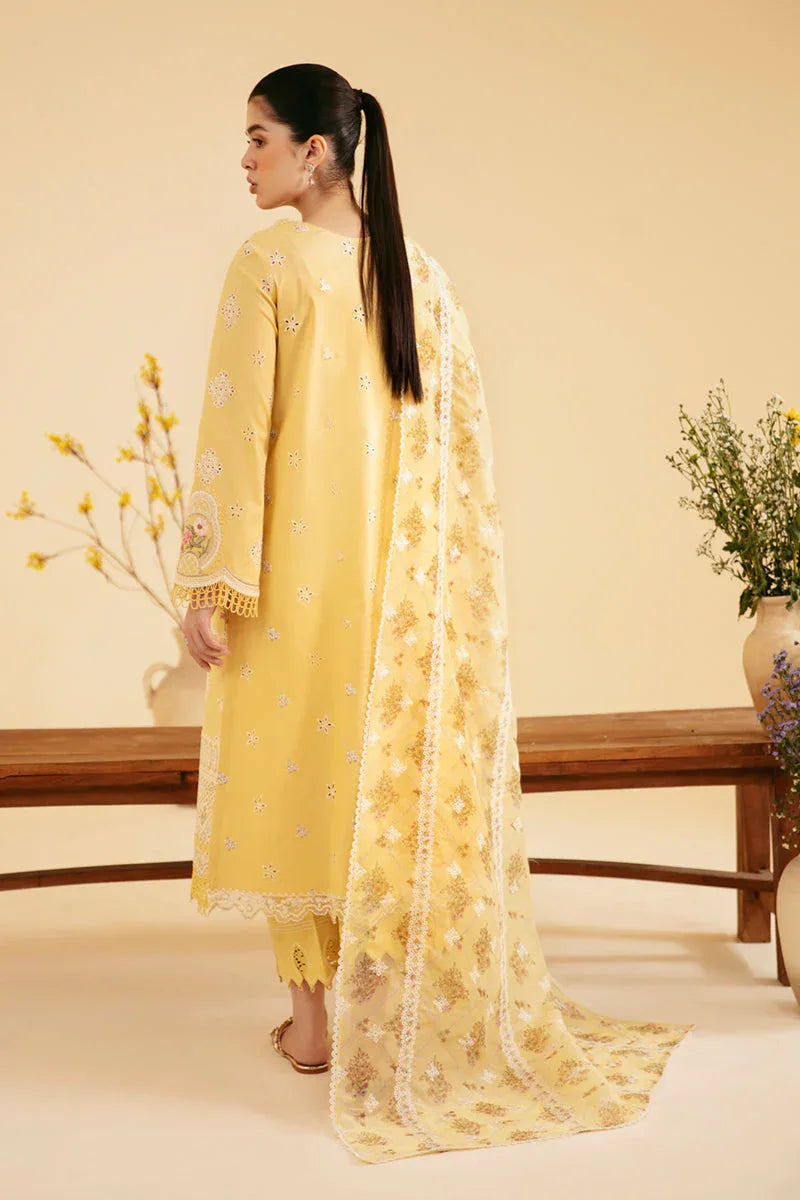 Qalamkar | Qlinekari Luxury Lawn | SQ-12 ZHAIN - Aqsa Fabrics