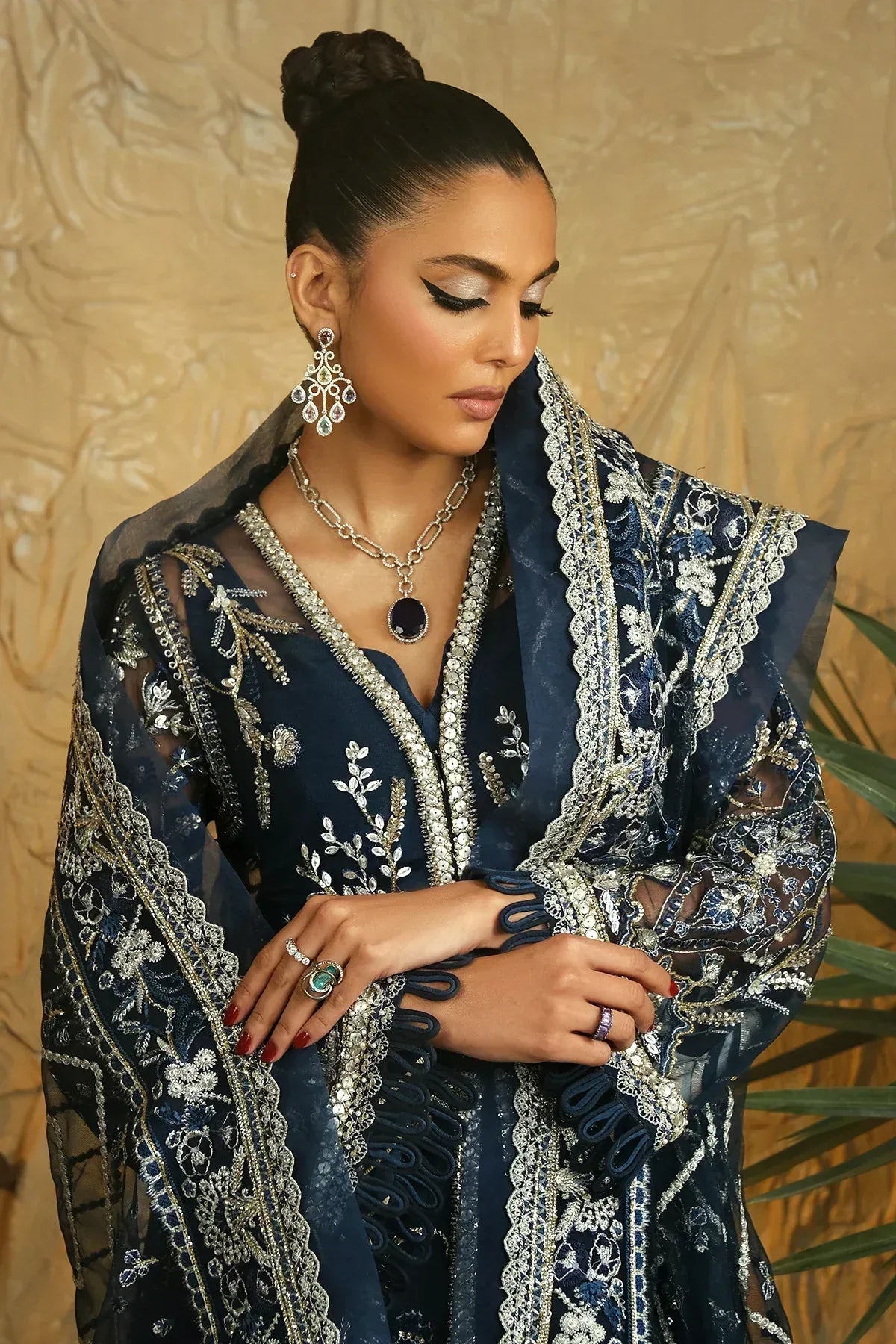 Mina Kashif | Kahani Luxury Formals 23 | Emerald - Aqsa Fabrics