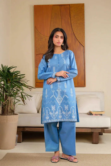 Noor by Saadia Asad | Noor Pret 25 | D5 - Blue Miraj - Aqsa Fabrics