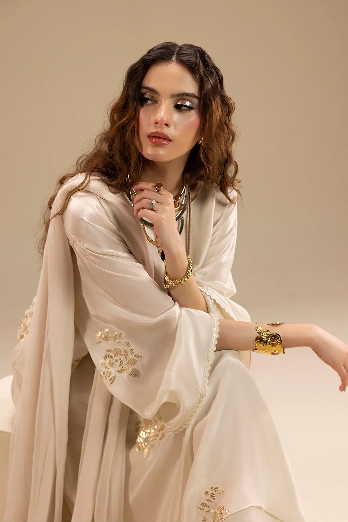 Erum Khan | Lillia Summer Edit | Moon Pearl - Aqsa Fabrics