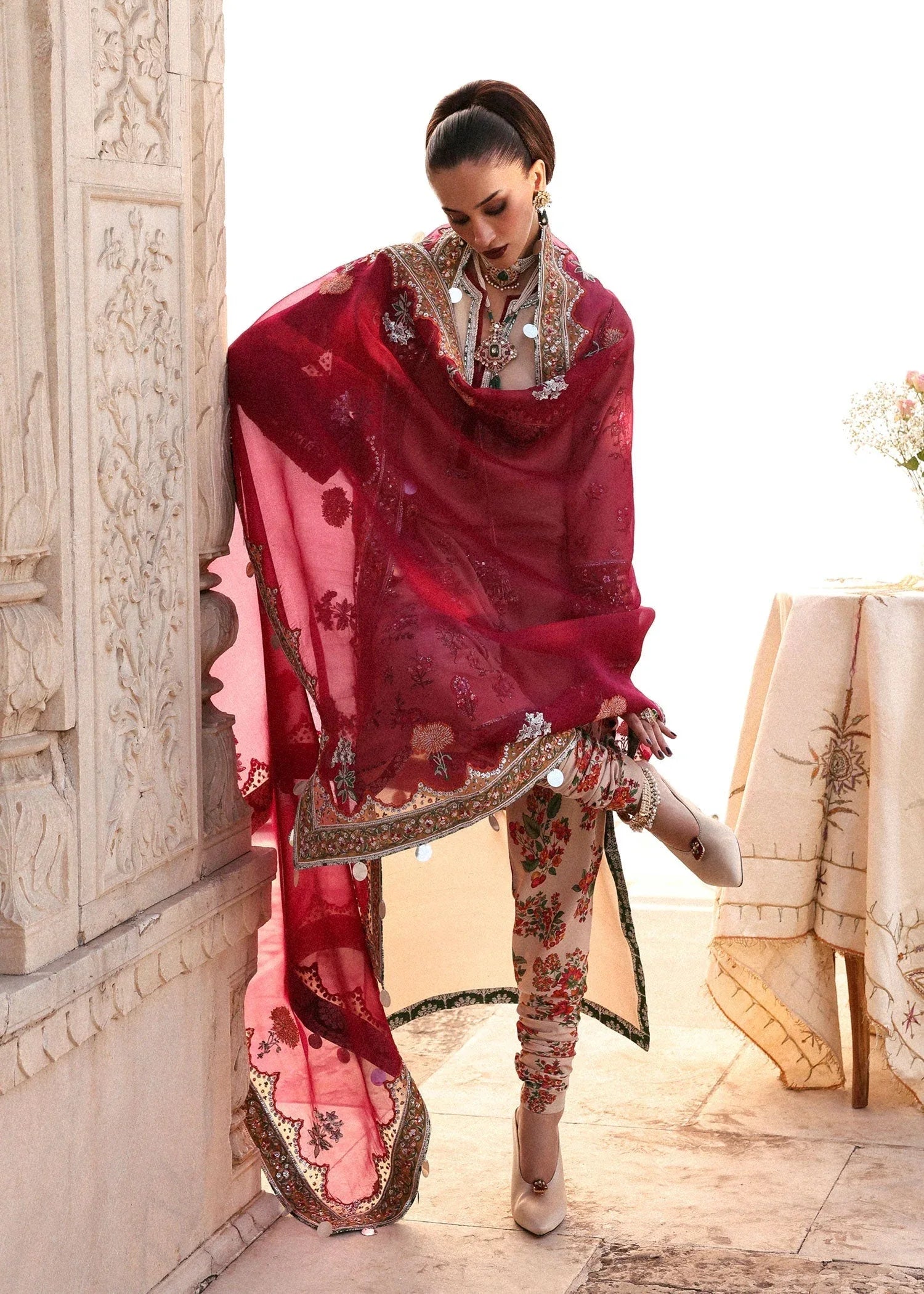 Hussain Rehar | Luxury Pret AW 25 | Florielle - Aqsa Fabrics