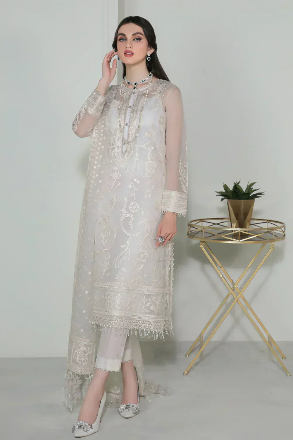 Baroque | Formals Collection | UF-186 - Aqsa Fabrics