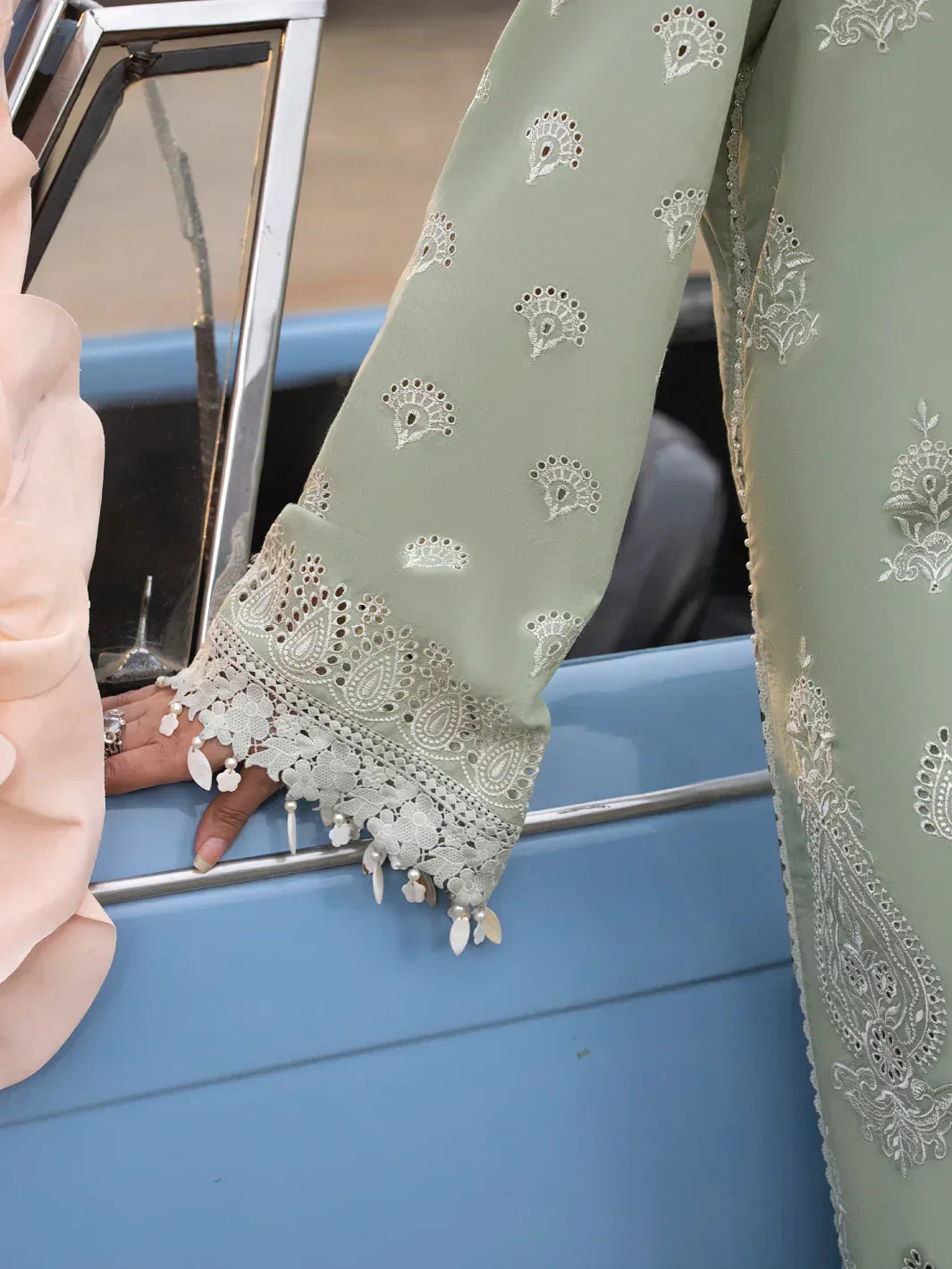 Faiza Faisal | Maya Luxury Lawn | Elena - Aqsa Fabrics