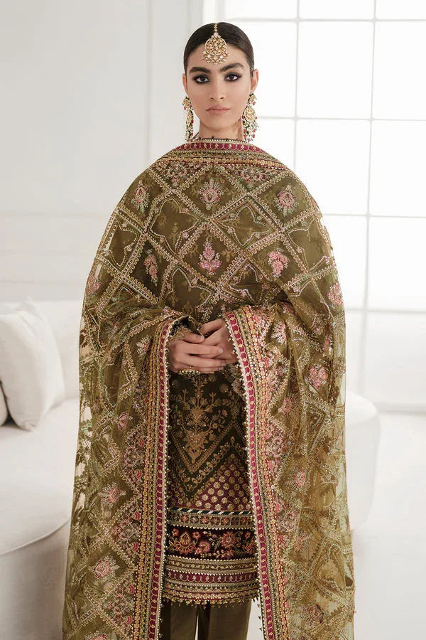 Baroque | Luxury Collection | EMBROIDERED CHIFFON CH10-06 - Aqsa Fabrics