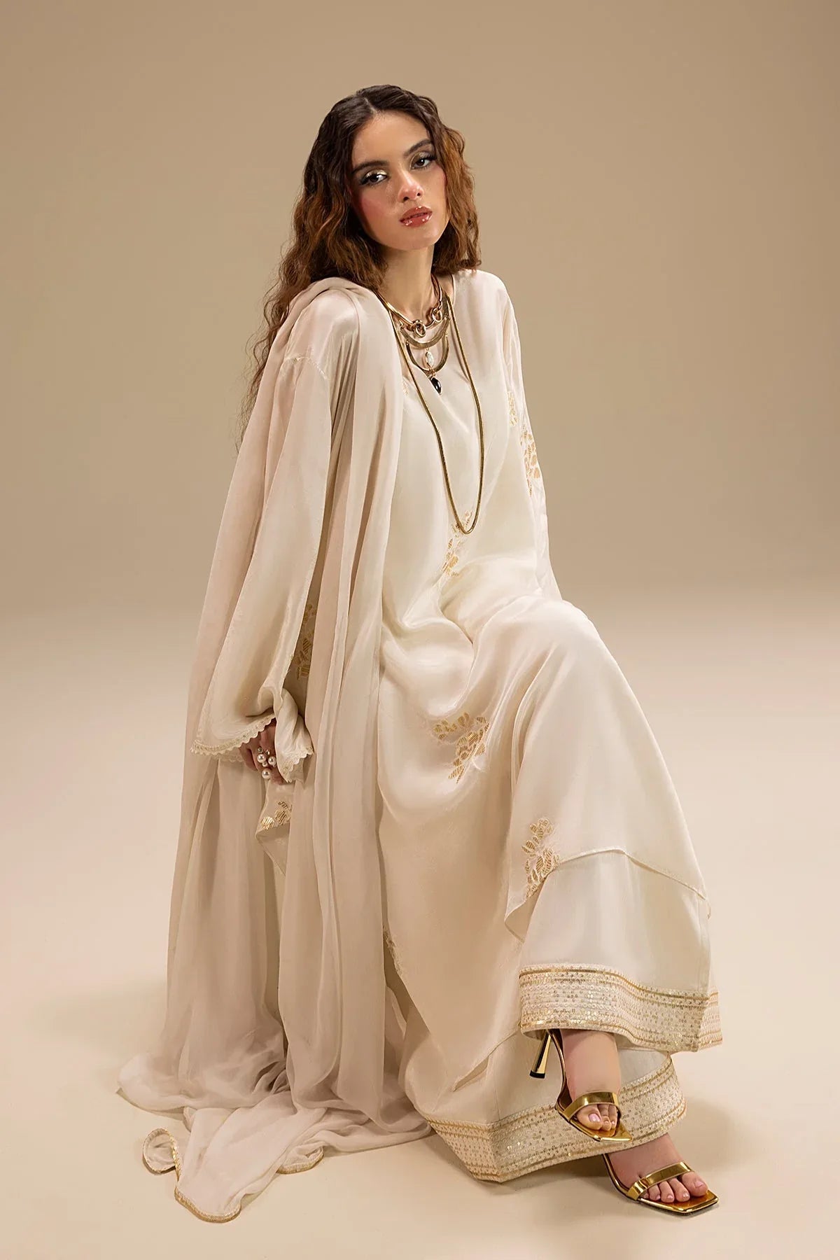Erum Khan | Lillia Summer Edit | Moon Pearl - Aqsa Fabrics