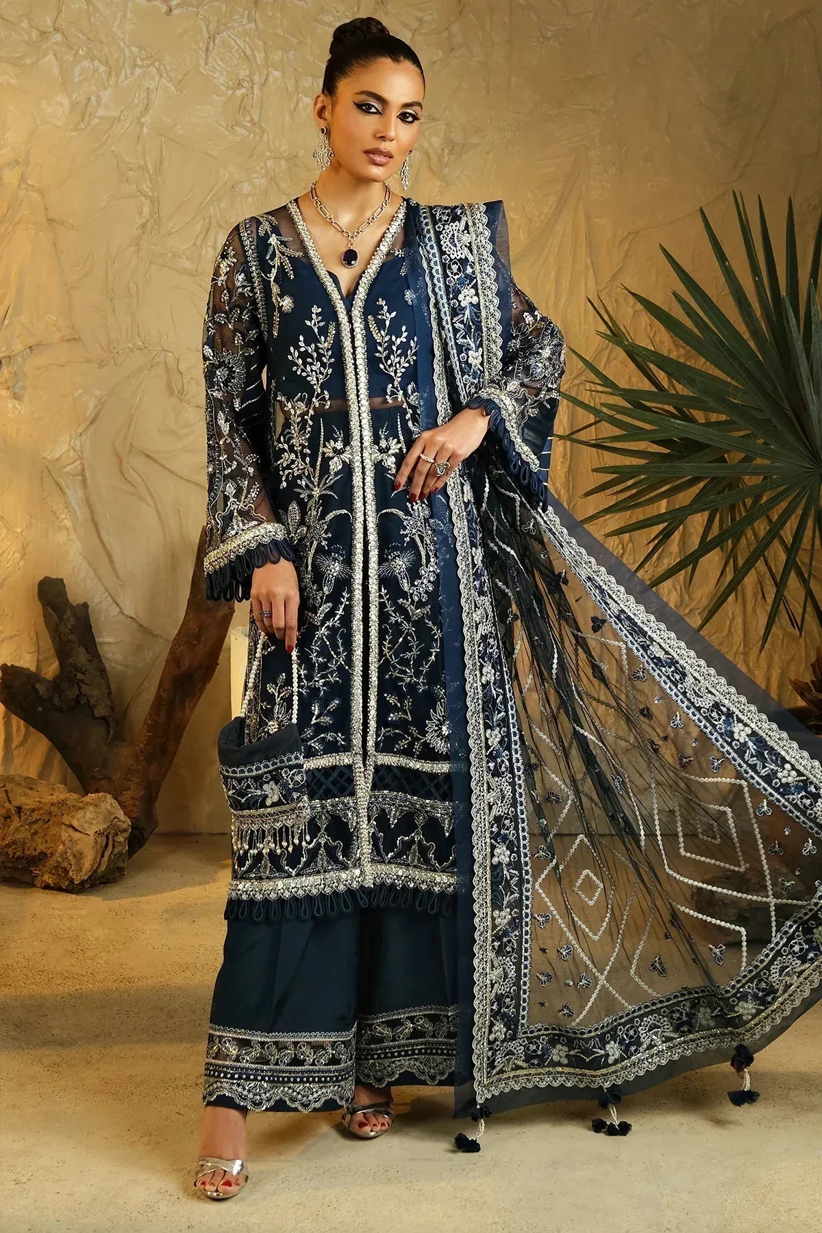 Mina Kashif | Kahani Luxury Formals 23 | Emerald - Aqsa Fabrics