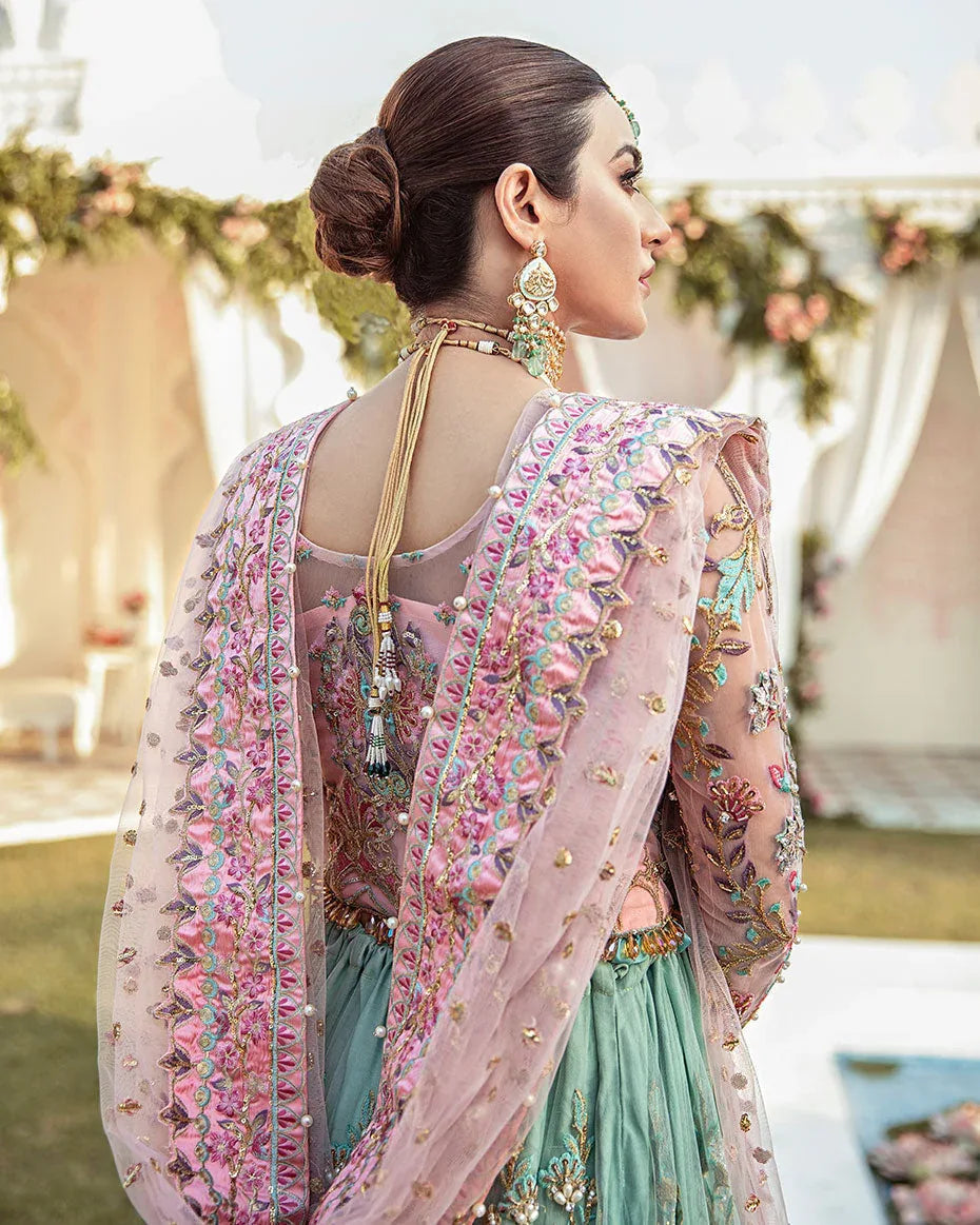 Gulaal | Wedding Formals | Joli Embroidered Net 3-Piece Suit WS-03 - Aqsa Fabrics