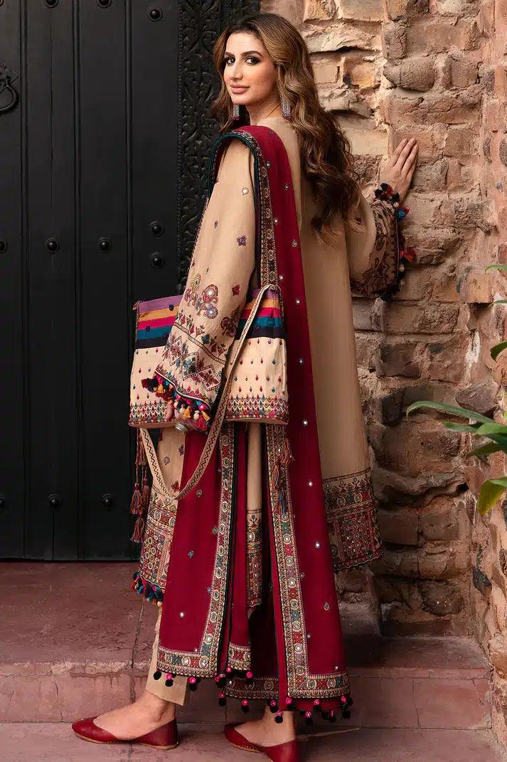 Jazmin | Dastaan Luxury Winter 23 | D3 - Aqsa Fabrics
