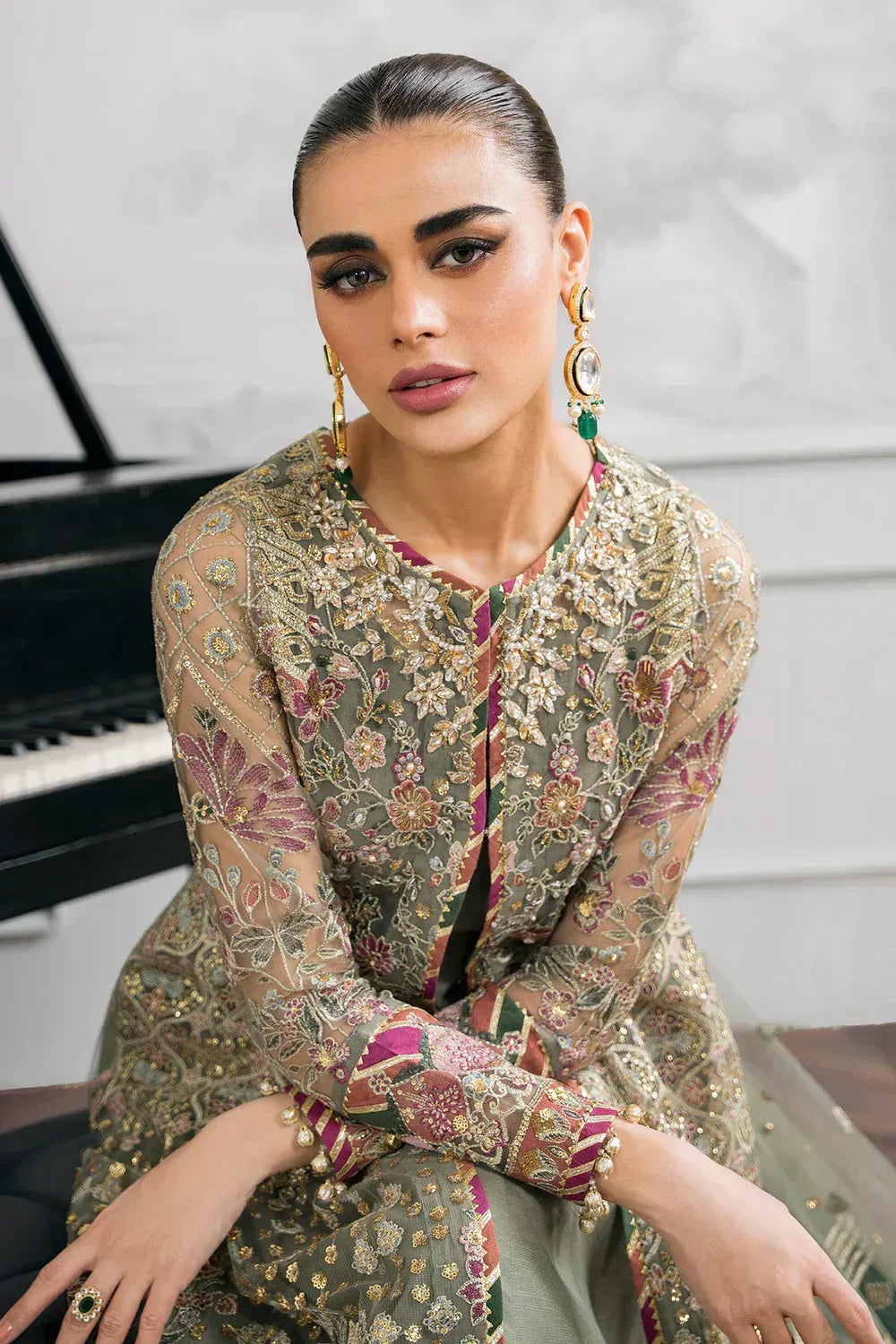Baroque | Chantelle Embroidered Collection 2024 | CH12-02 - Aqsa Fabrics