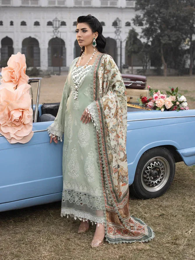 Faiza Faisal | Maya Luxury Lawn | Elena - Aqsa Fabrics
