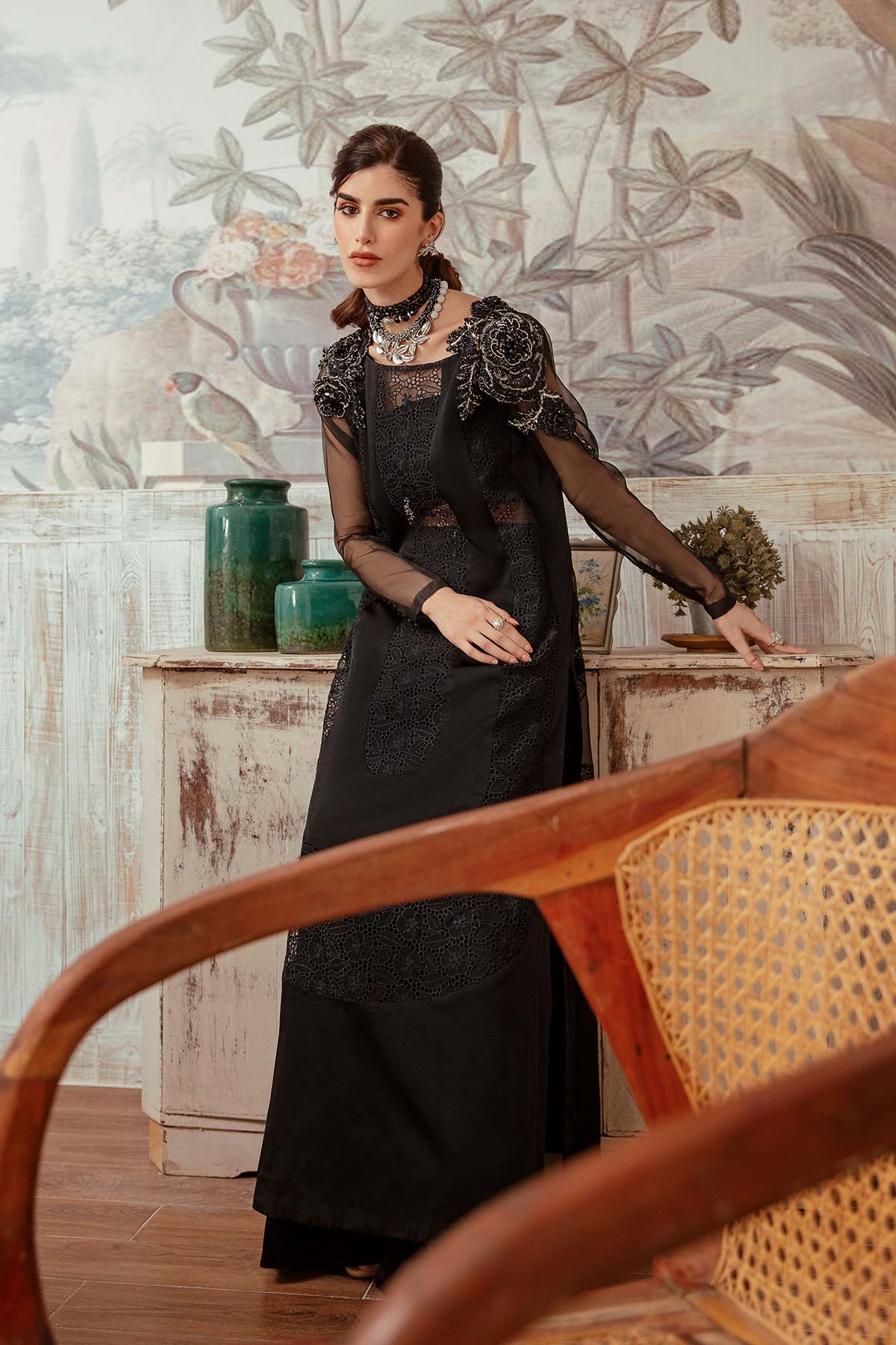 Mina Kashif | Ala Mode Luxury Formals 23 | Eva - Aqsa Fabrics