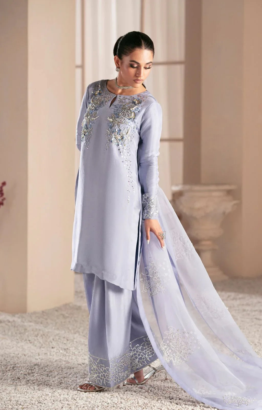 Ajr Couture | Symphony Luxe Festive 25 | Crimson - Aqsa Fabrics