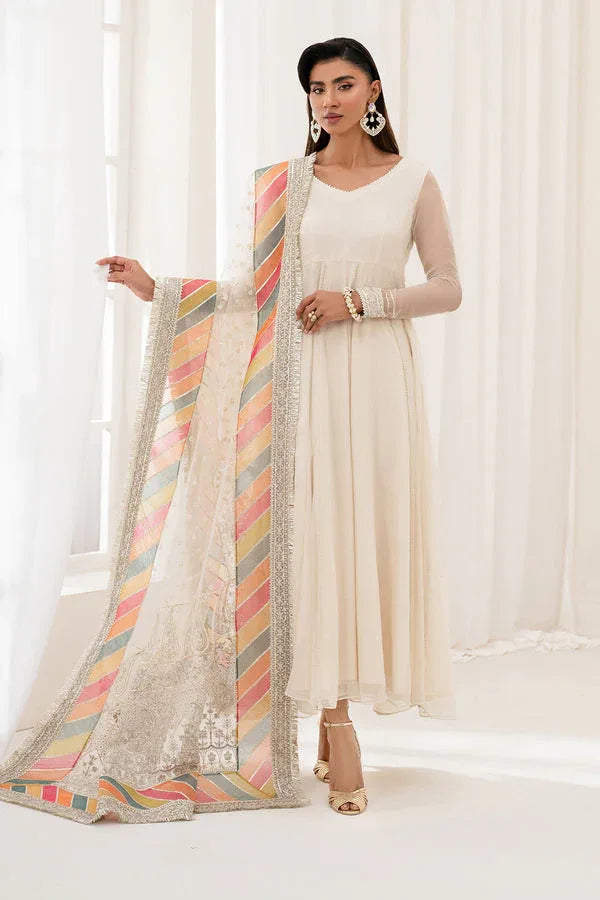 Baroque | Luxury Pret 25 | EMBROIDERED CHIFFON PR-1098 - Aqsa Fabrics