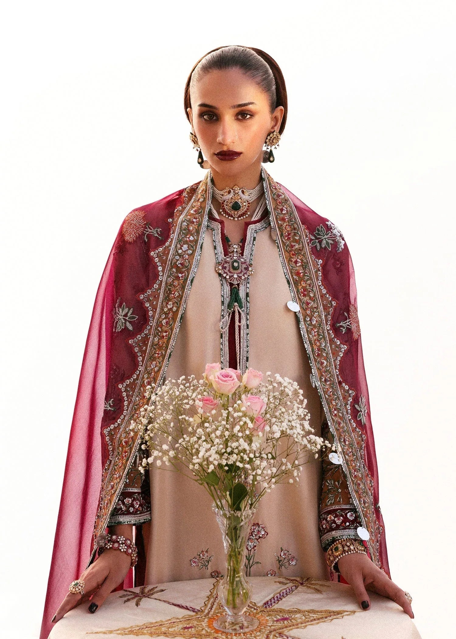 Hussain Rehar | Luxury Pret AW 25 | Florielle - Aqsa Fabrics