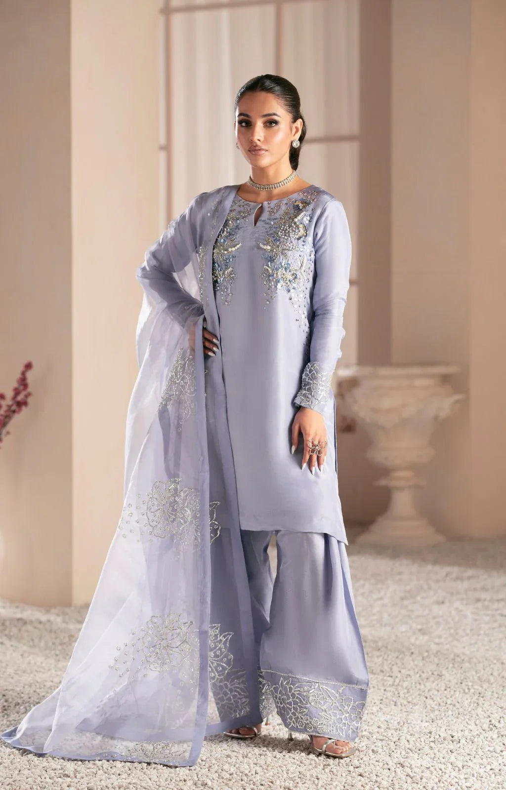Ajr Couture | Symphony Luxe Festive 25 | Crimson - Aqsa Fabrics