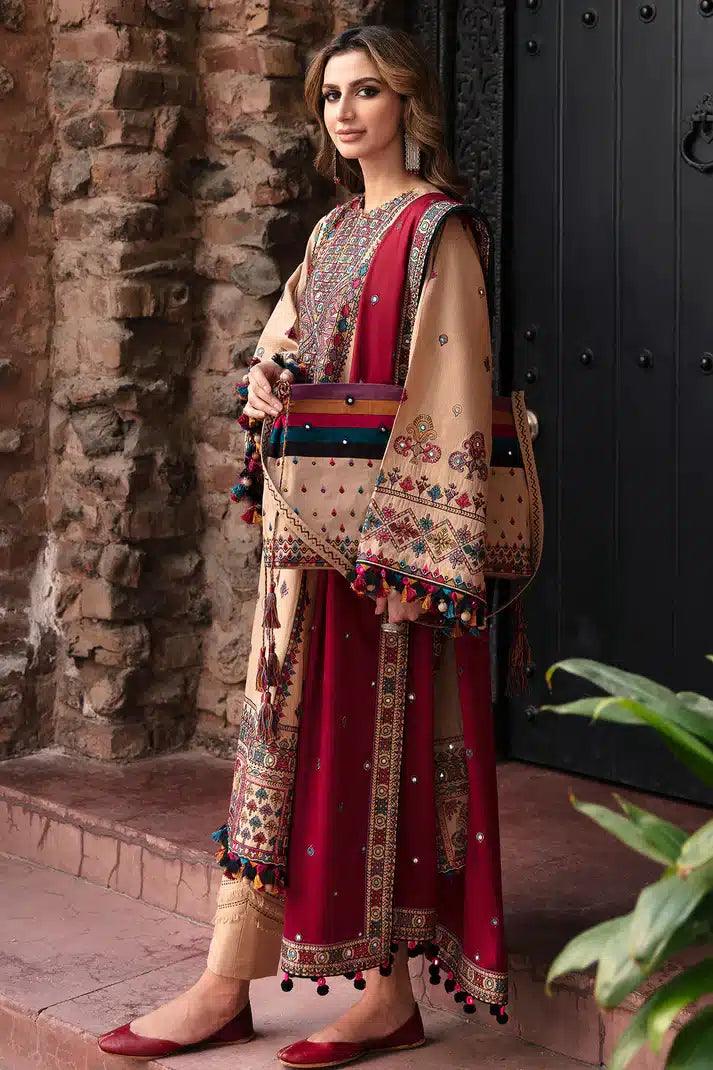 Jazmin | Dastaan Luxury Winter 23 | D3 - Aqsa Fabrics