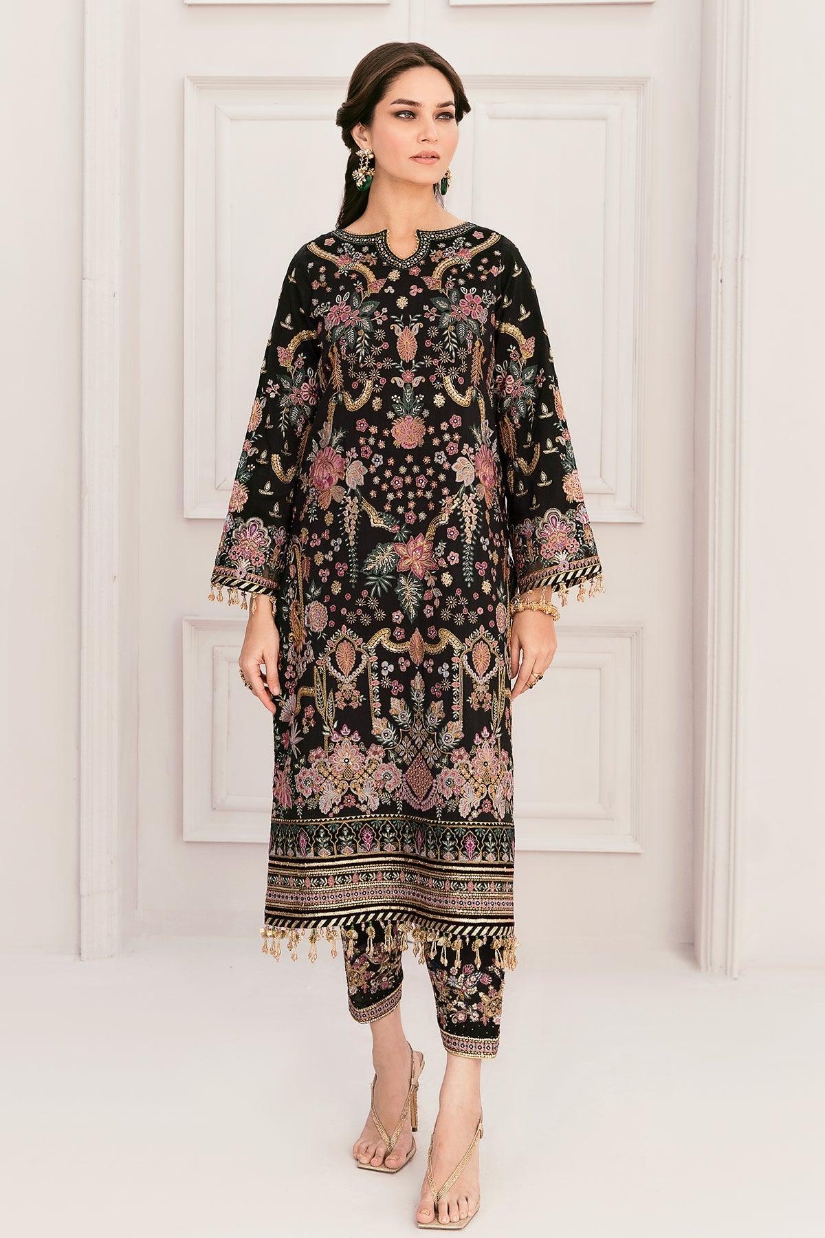 EMBROIDERED SILK CH11-04 STITCHED