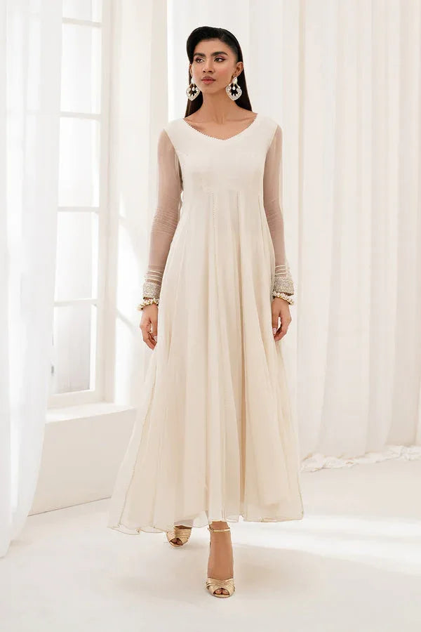 Baroque | Luxury Pret 25 | EMBROIDERED CHIFFON PR-1098 - Aqsa Fabrics