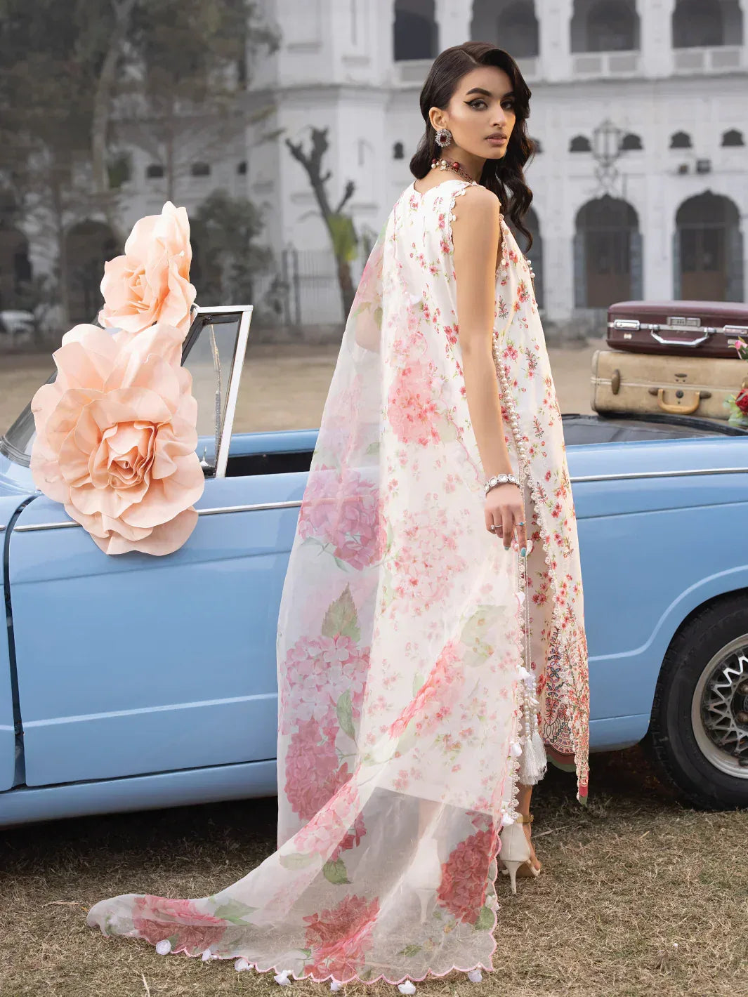 Faiza Faisal | Maya Luxury Lawn | Sandra - Aqsa Fabrics