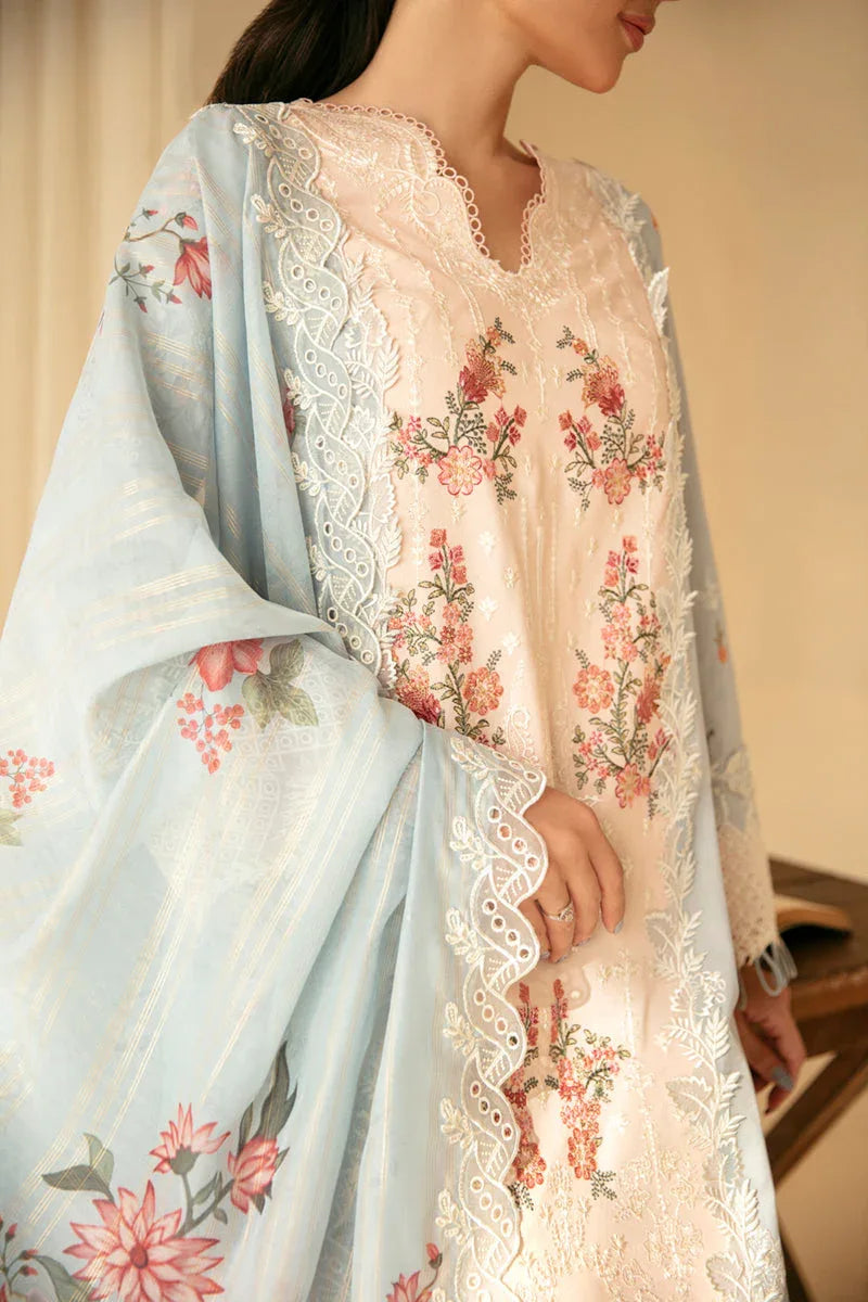Qalamkar | Qlinekari Luxury Lawn | SQ-15 NEYLAN - Aqsa Fabrics