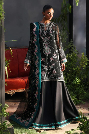 Afrozeh | La Fuchsia 25 | Larosea - Aqsa Fabrics